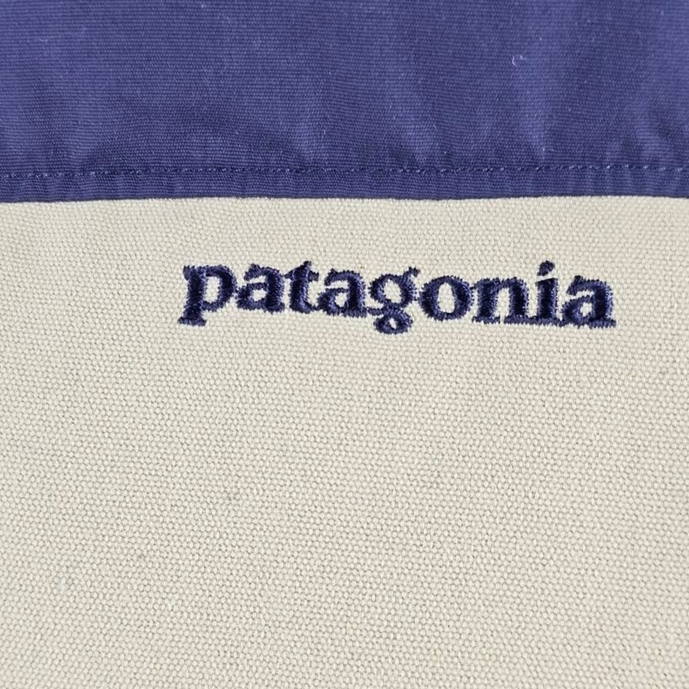 Patagonia Bivy Down Vest Mens XXL Tan Navy Blue t Puffer 27585FA13 - Picture 4 of 10